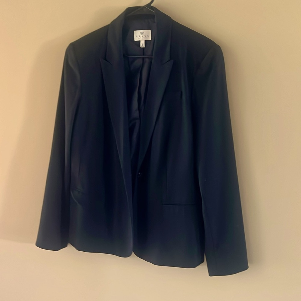 Chaus New York Size 16 Black Blazer